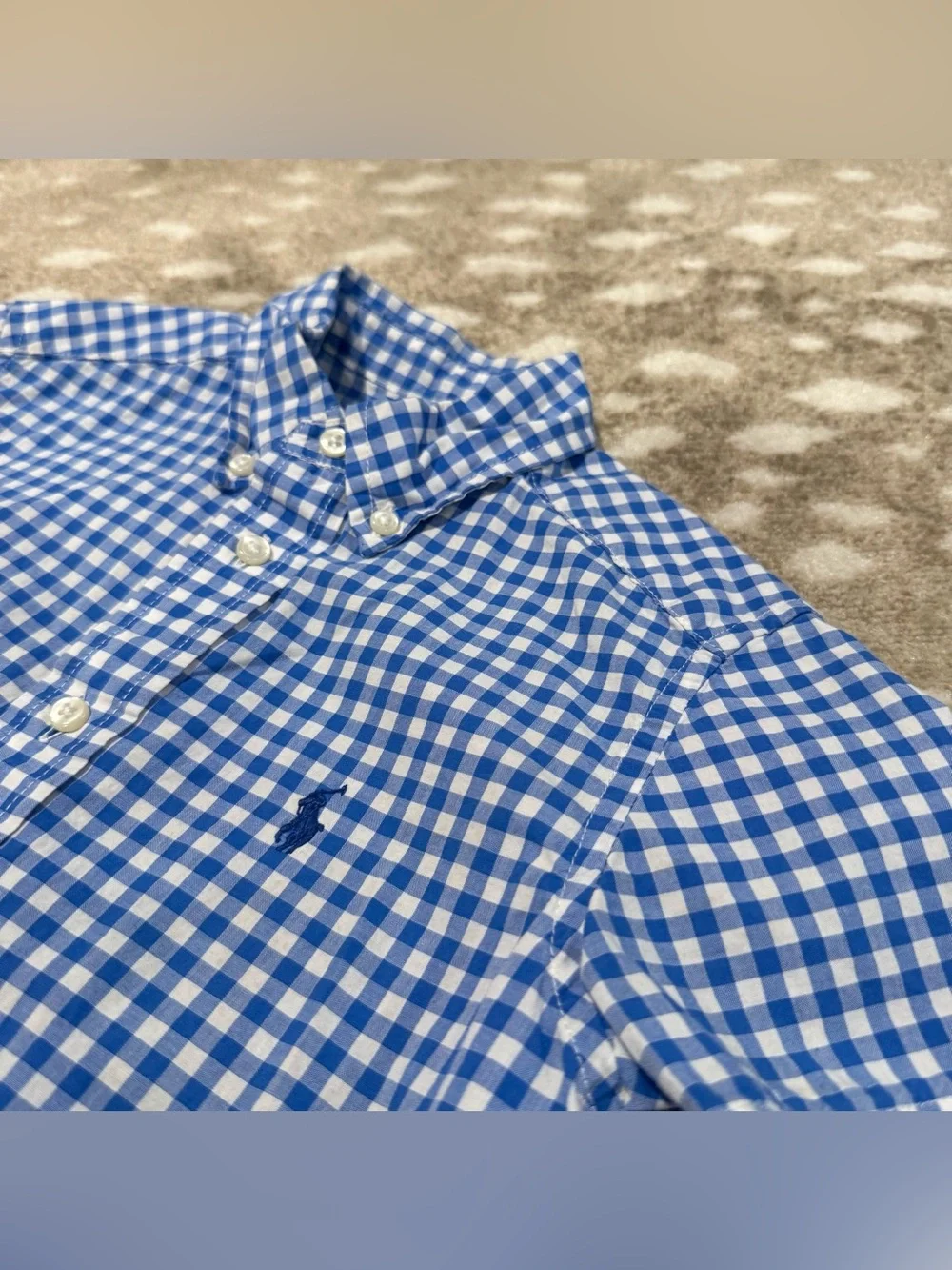 Bundle (4) Ralph Lauren/Calvin Klein Short-Sleeve Button-Down Shirts. Size 5